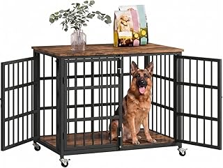 KOKOTANGS 48 inch Escape-Proof Heavy Duty Dog Crate Furniture