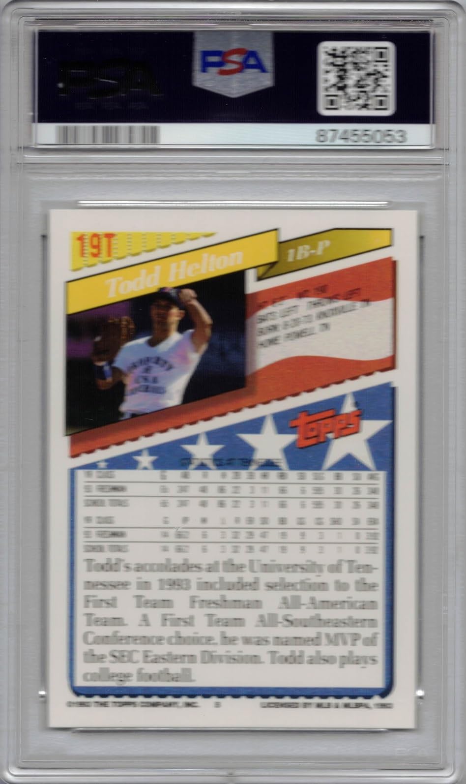 Amazon.com: 1993 Topps Traded Baseball #19T Todd Helton Rookie
