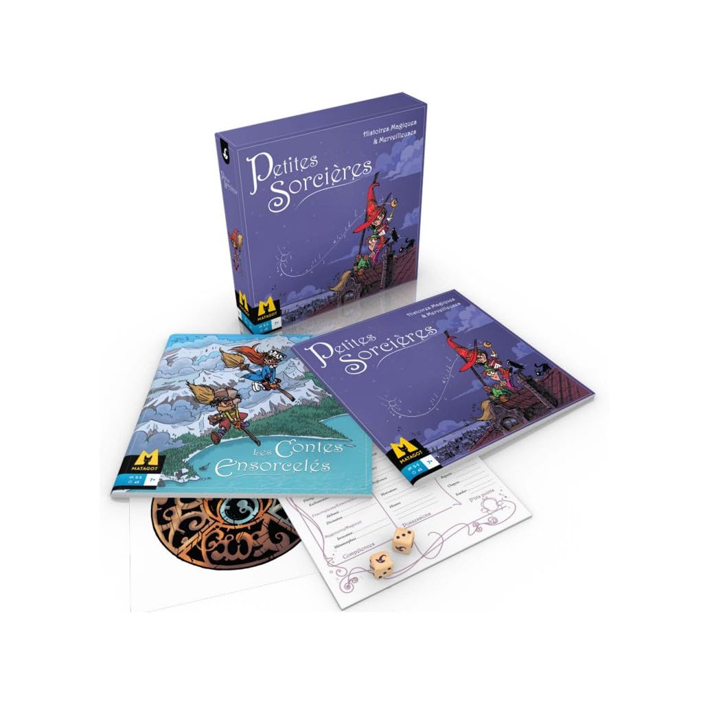 Matagot Petites Sorcières - Jeu de Société - De 2 à 4 Joueurs - A Partir de 7 Ans - Version Française