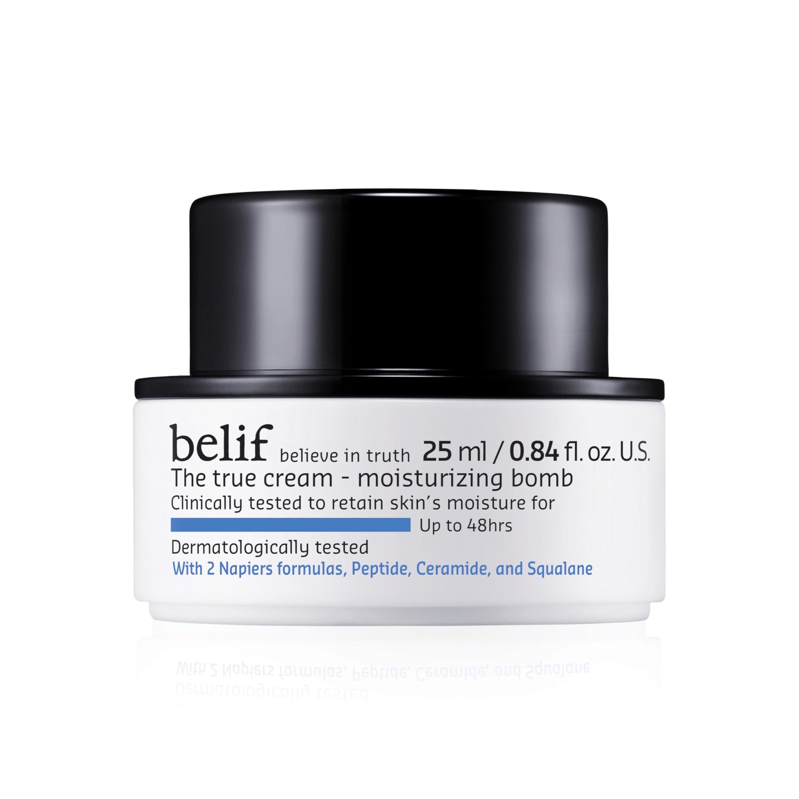 belif Moisturizing Bomb – Daily Ceramide Moisturizer with Peptide & Squalane, 48hr Hydration & Anti-Aging Cream, Milky & Lightweight, Restores Skin