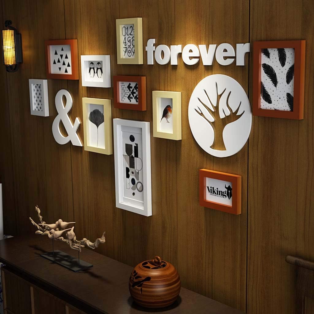 マルチピクチャーフォトフレームウォールセット、DIYホームウォール