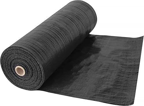 elfinrm Tela de barrera de malezas de 4 x 300 pies, uso a largo plazo, flexible, transpirable, permeable al agua, bloqueador de control de malezas,