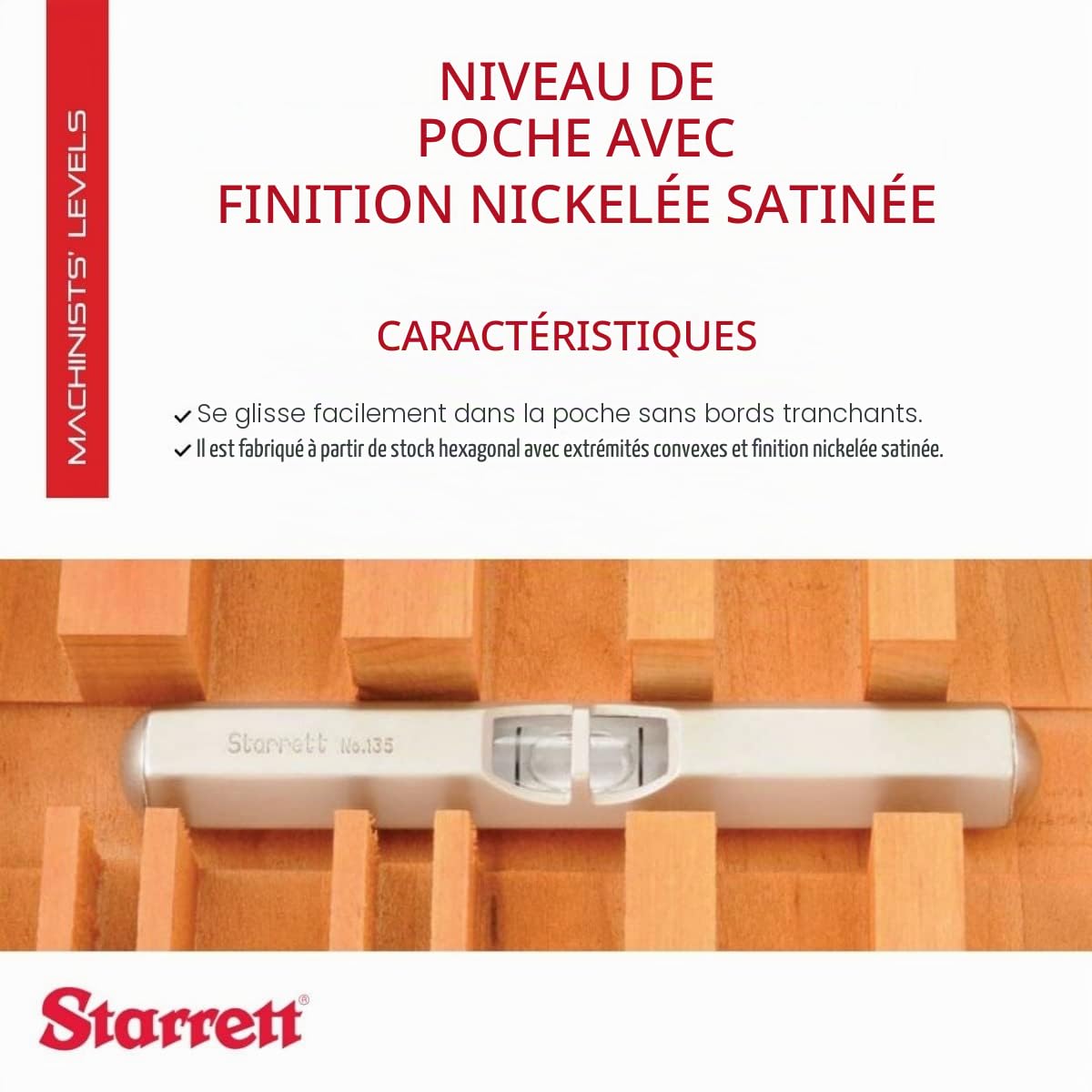 Starrett 135A Niveau de poche