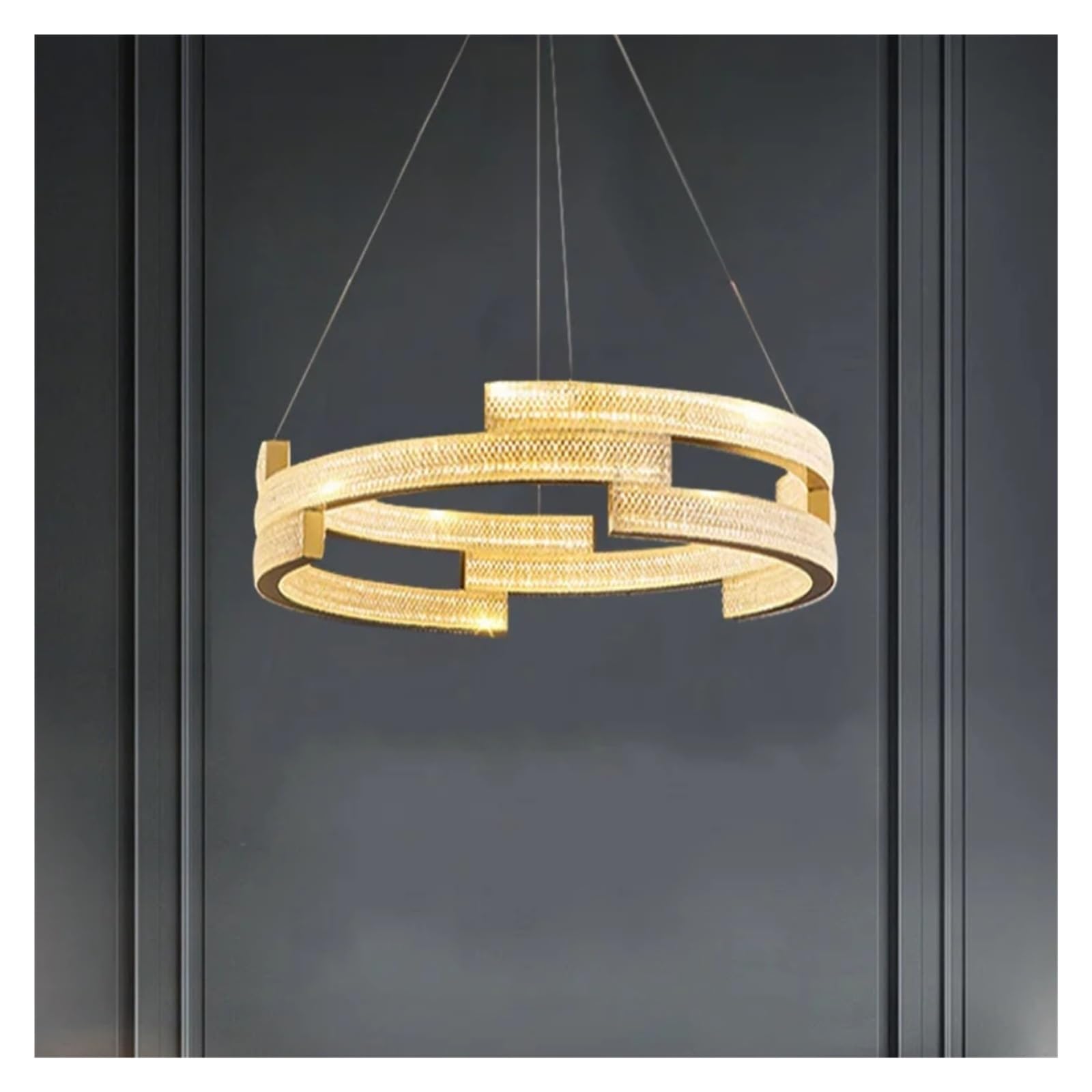 ASerZenith Chandelier, Scandinavian Simple Dining Room Pendant Lights Long Brushed Table Island Bar,2Heads L180Cm