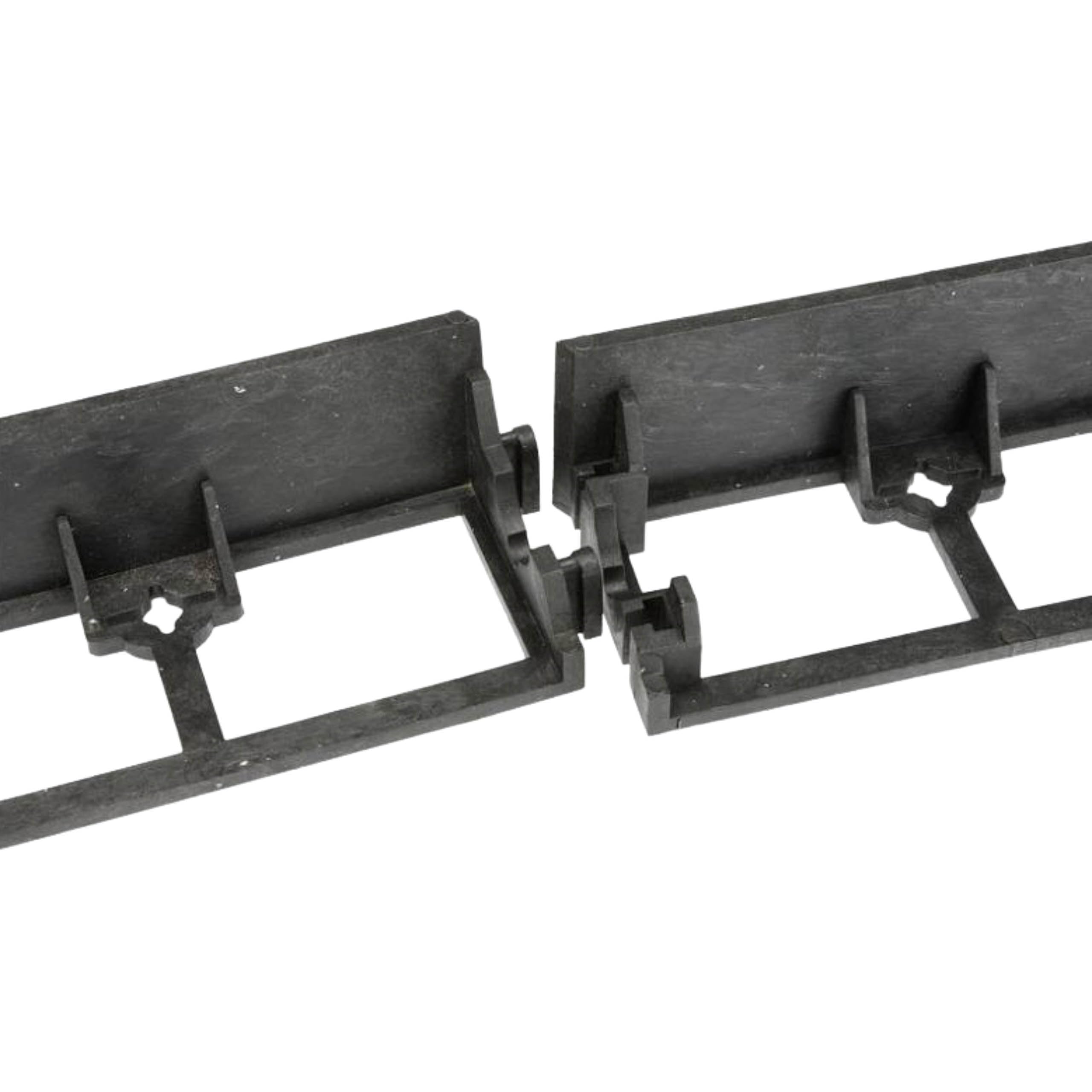geoBORDER Delimitador de Bordes, Césped delimitadores para Bancal Césped Borde de Ladrillos + 3 Clavos por Metro (8 Metros, 5.5 cm)