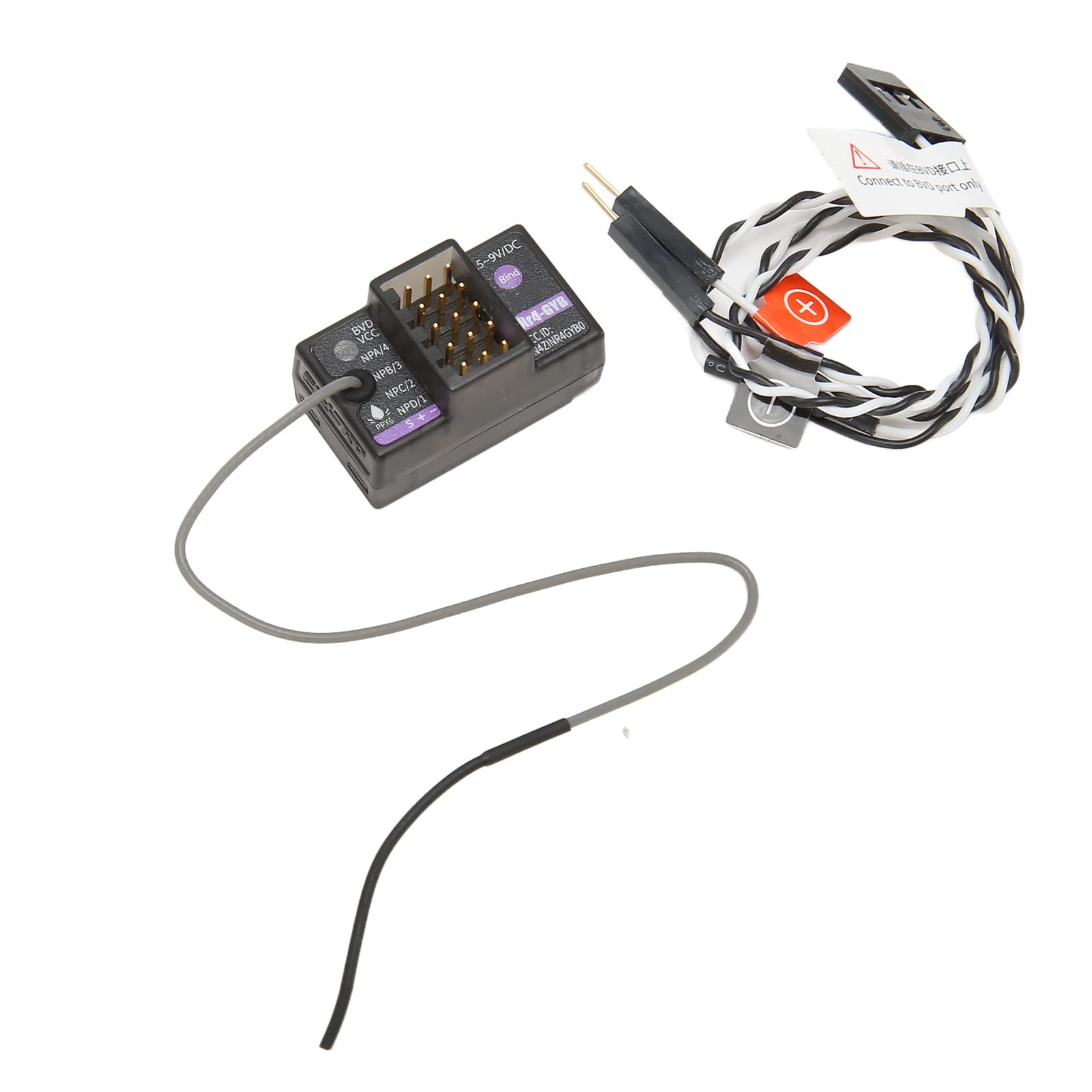 Denash 2.4G Gyro Receiver, Transmitter RC Receiver Bidirectional PPX6 4H for AFHDS 3 for NB4 for Car