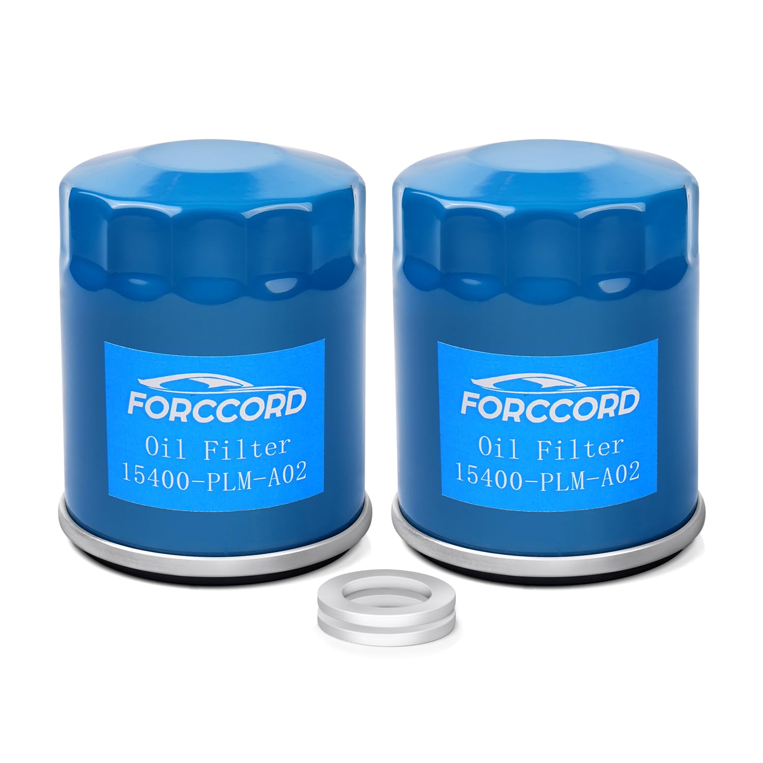 Forccord 15400-PLM-A02 Engine Oil Filter 2-Pack