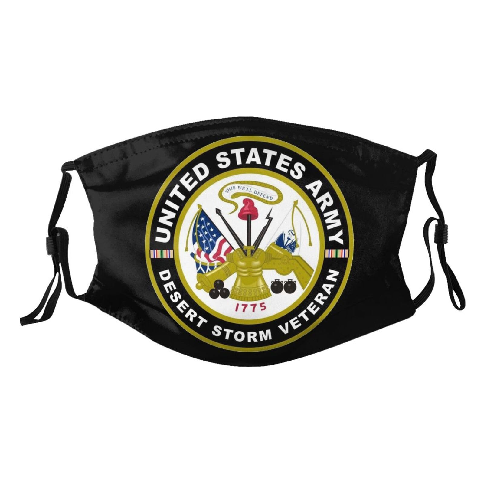 Army Desert Storm Veteran Adult Dust Mask Adjustable Dust Face with 2 Filter51