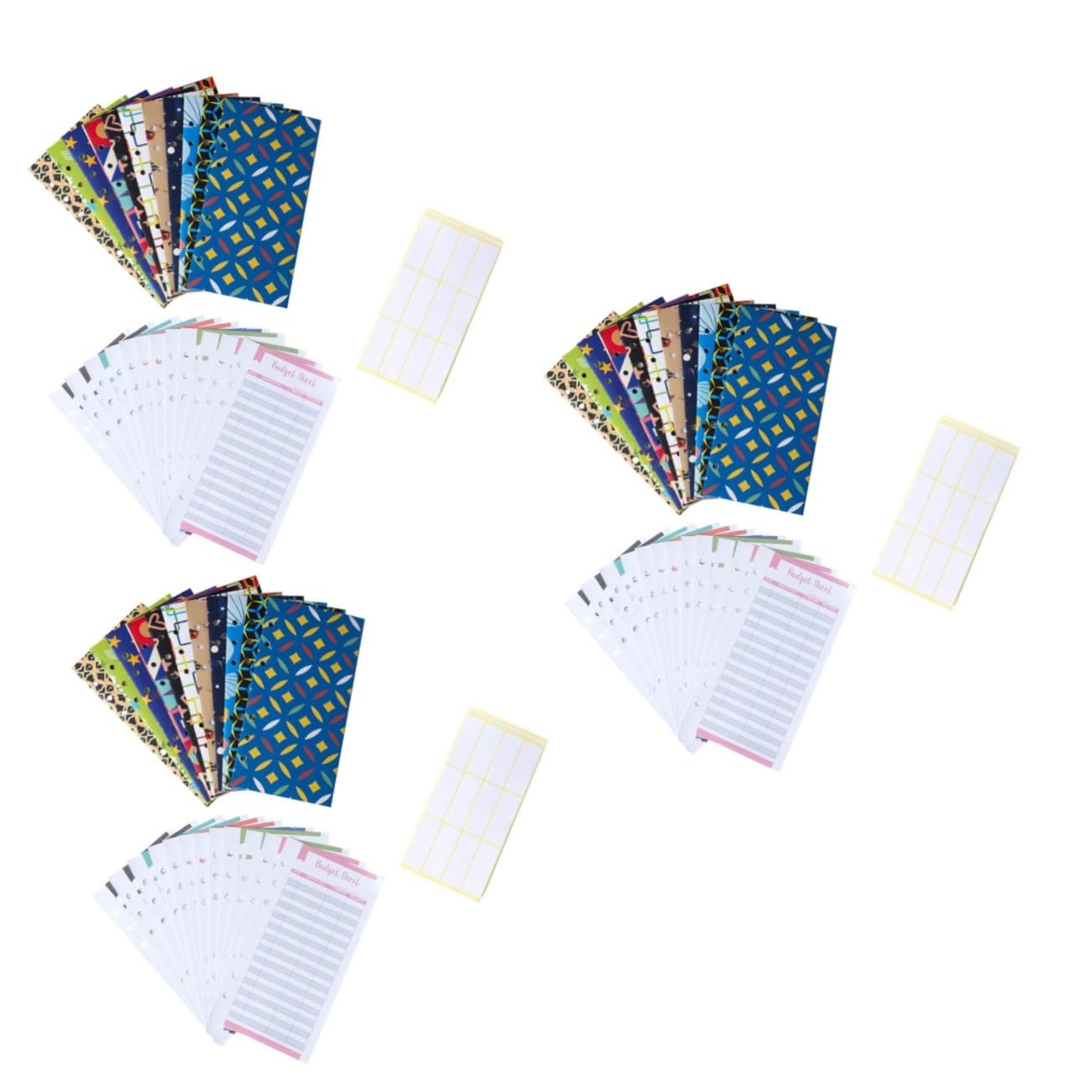NUOBESTY 3ensembles Feuilles De Budget Avec Enveloppes Activités Budgétaires Enveloppes De Budget Et Autocollants Pour Financier Pratique