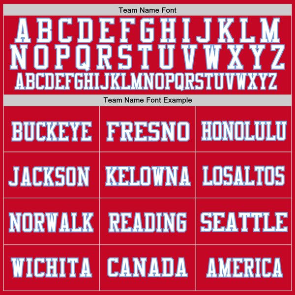 Personalized Football Jersey, Custom Football Jersey, Red White-Light Blue Mesh Throwback Football Jersey, Football Jerseys for Men, Personalized Football, Football Jerseys, Personalized Jersey