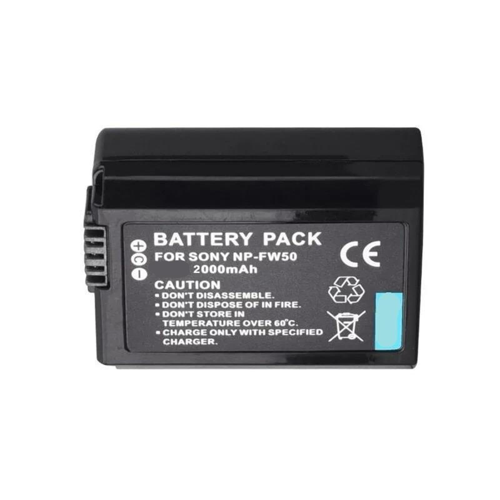 Compatibile con SONY NP-FW50 Batteria for Fotocamera + Caricatore