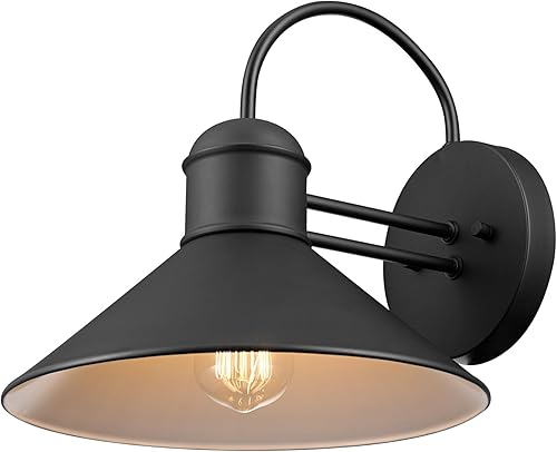 Miniatura 6 de Globe Electric 44264 Bolton 1 lámpara de pared con 1 luz para exterior o interior, color negro mate, 44165 Negro, Sebastien,Negro -,Blanco,