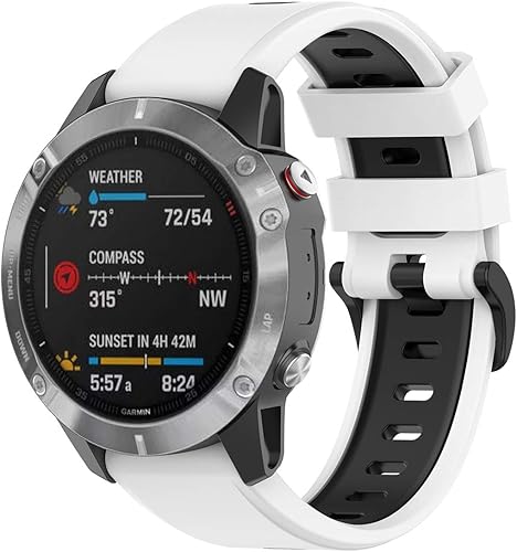 Miniatura 5 de Paquete de 2 Correa de reloj compatible con Garmin Forerunner 955955 Solar945935745 Sport de ajuste rápido para Garmin Instinct, Instinct 2 Solar,
