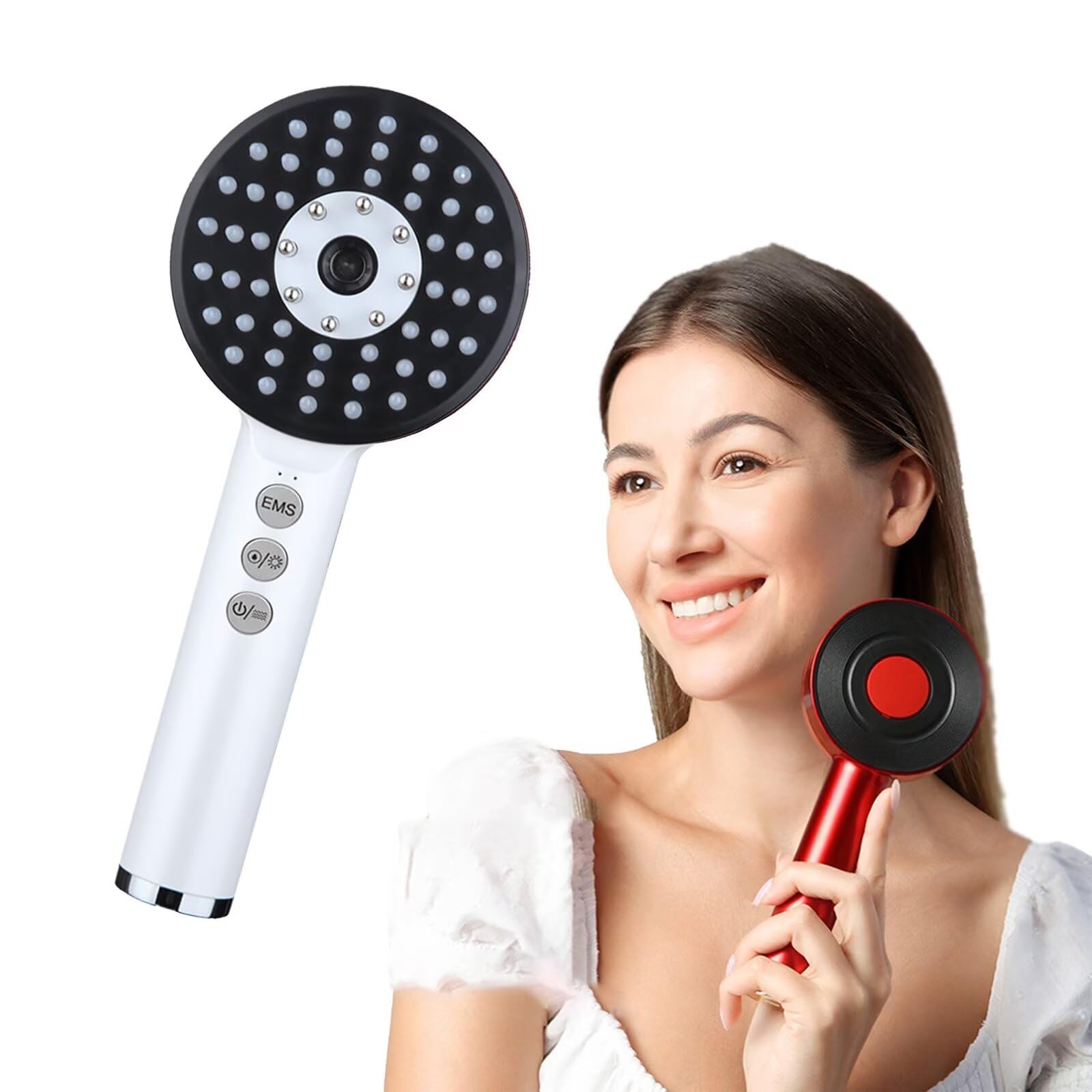 Massaggiatore per capelli per cuoio capelluto - Massaggiatore elettrico portatile per cuoio capelluto con funzione Nano Spray, massaggiatore per capelli impermeabile portatile