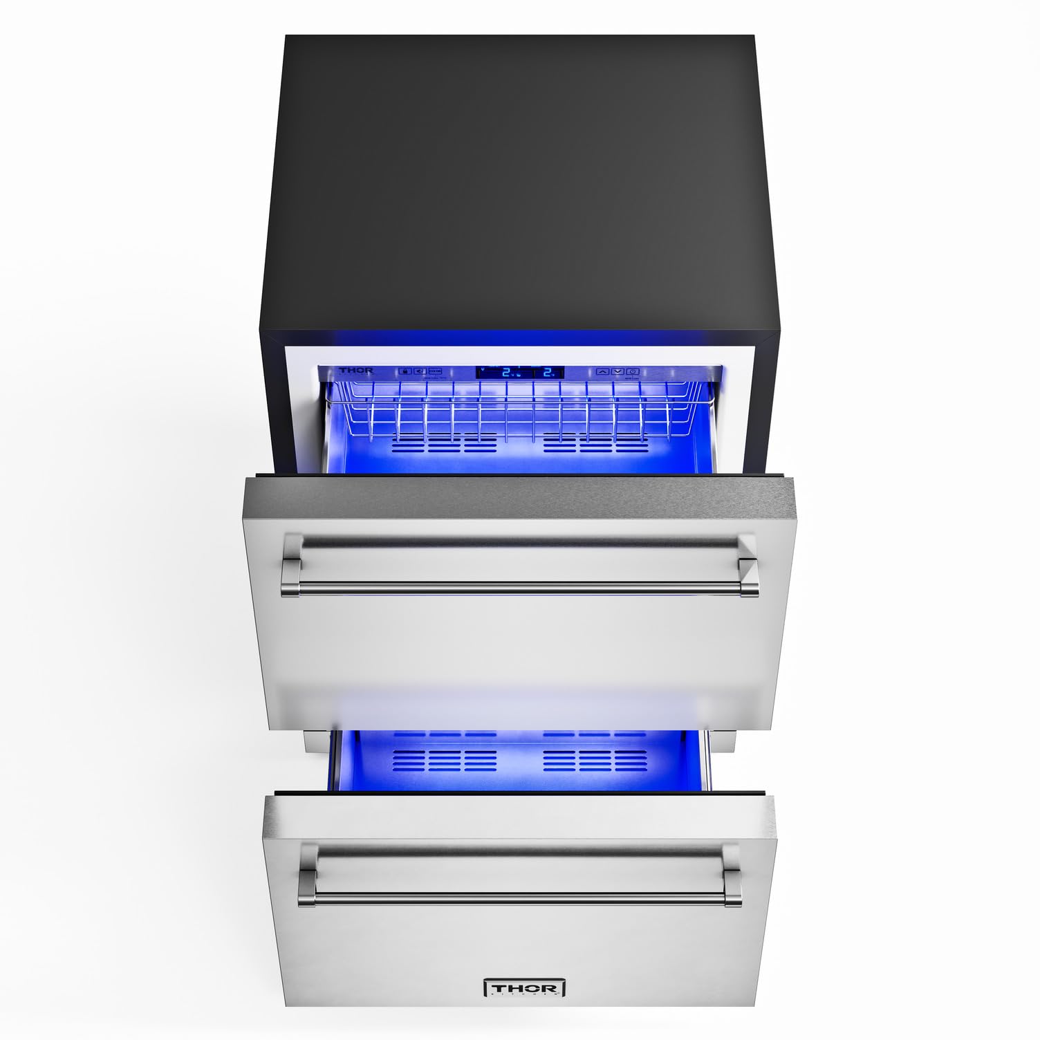 Thor Kitchen Indoor/Outdoor 24-Inch Freezer Drawer In Stainless Steel - Model Trz24u on Fridge.com - View 4