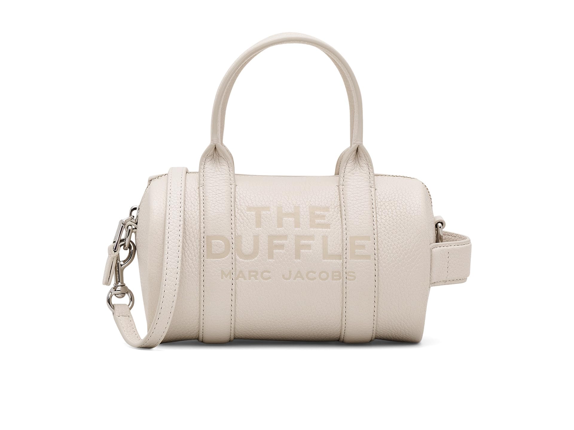 Marc JacobsWomen's The Leather Mini Duffle Bag, Cotton/Silver, One Size