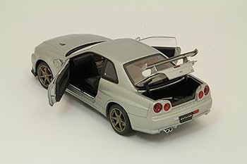 Amazon | エブロ 1/24 スカイラインGT-R R34 VスペックII シルバー