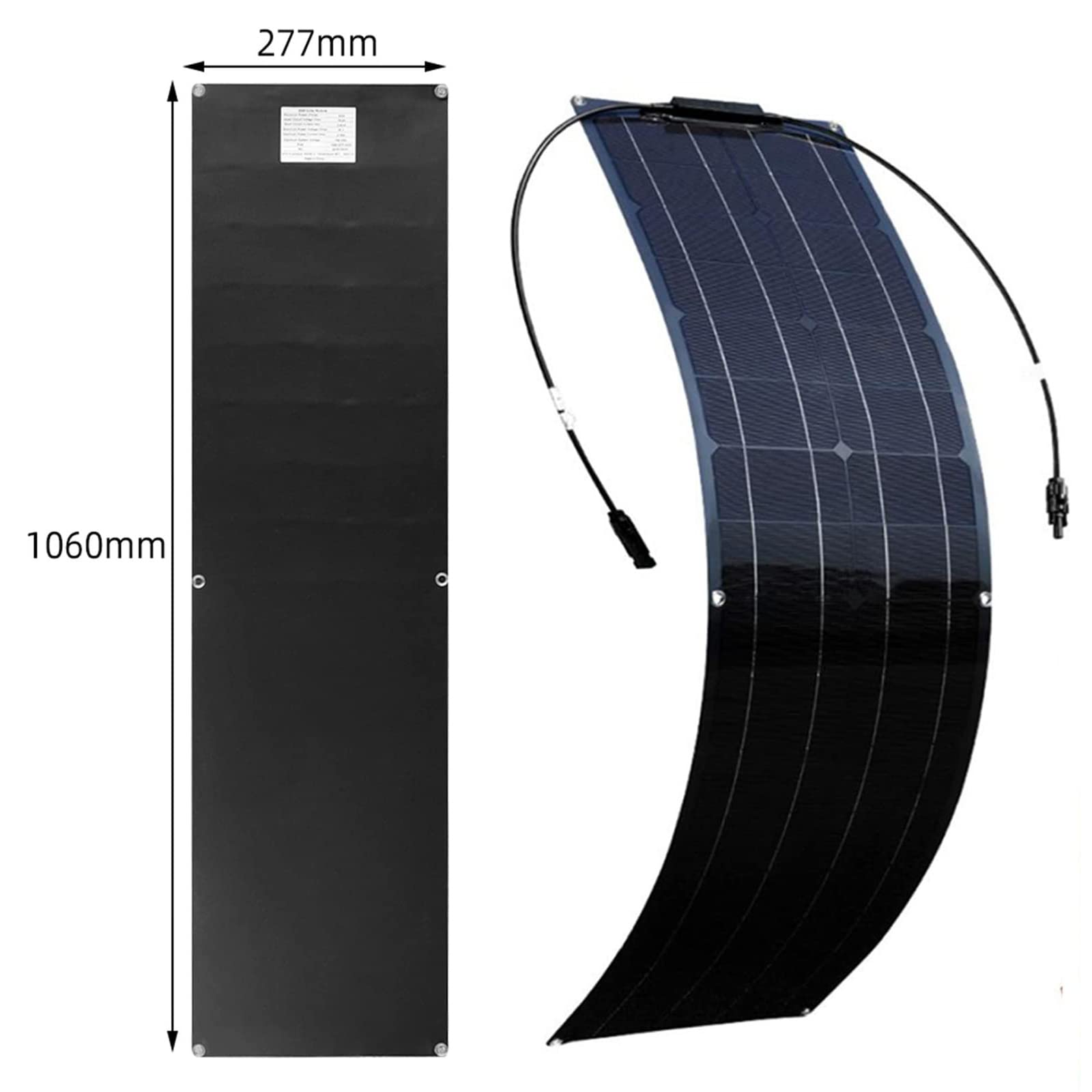 Pannello Solare, Pannello Solare Flessibile, Kit Fotovoltaico, Pannelli Solari da Balcone, 4 * 200W Pannello Fotovoltaico con 40A Controller per Camper Caravan Barca Cabina Rimorchio Yacht