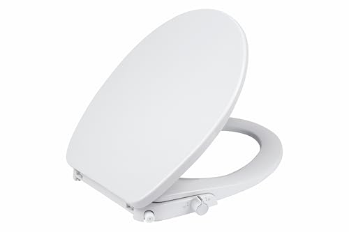Cornat Dusch-WC-Sitz – mit Bidet-Funktion ohne Stromanschluss – Thermoplast – Quick up & Clean – Soft-Close – Weiß