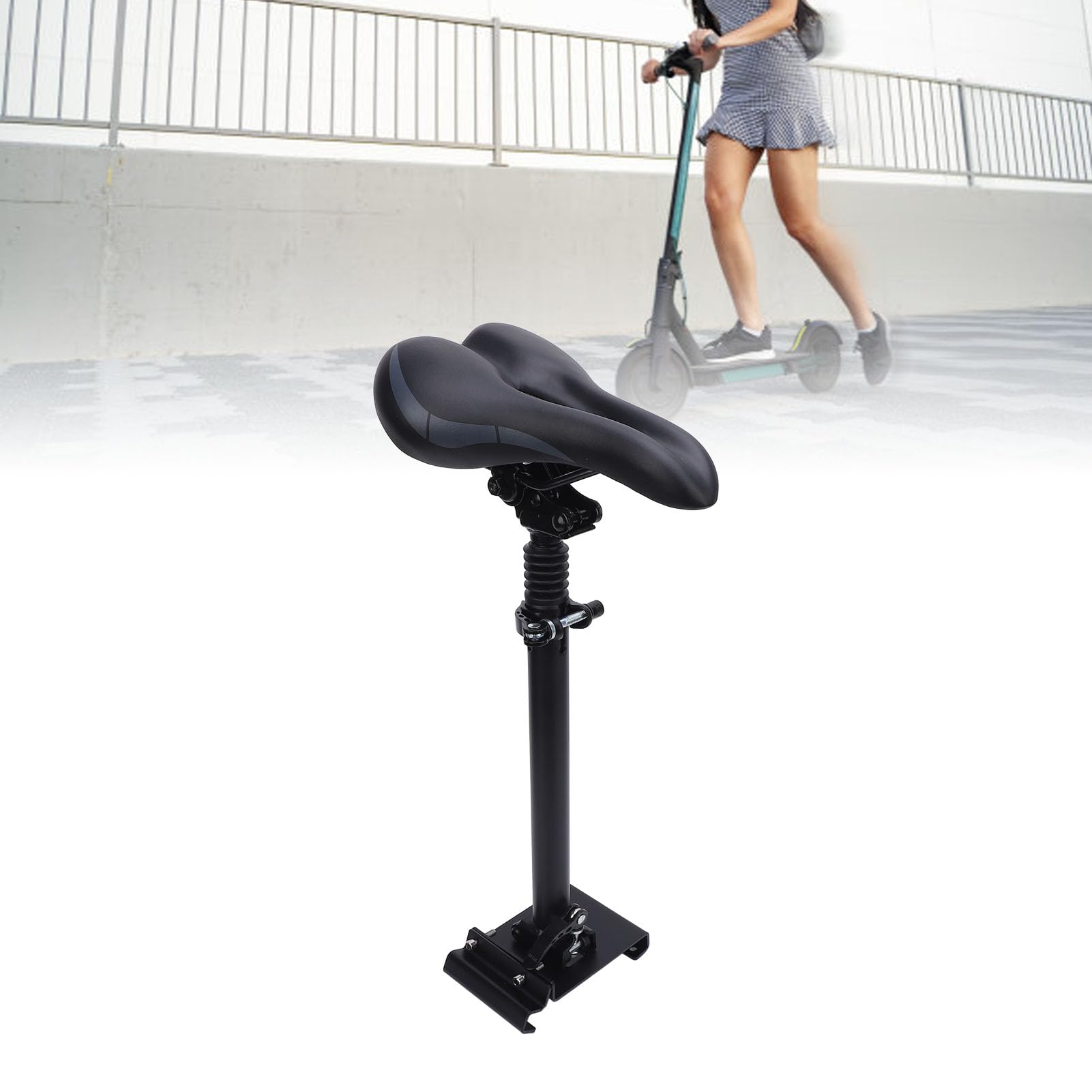 Selle de Siège de Scooter électrique Réglable, Conception Pliable Absorbant Les Chocs pour Scooter M365 en Alliage D'aluminium 1 unité
