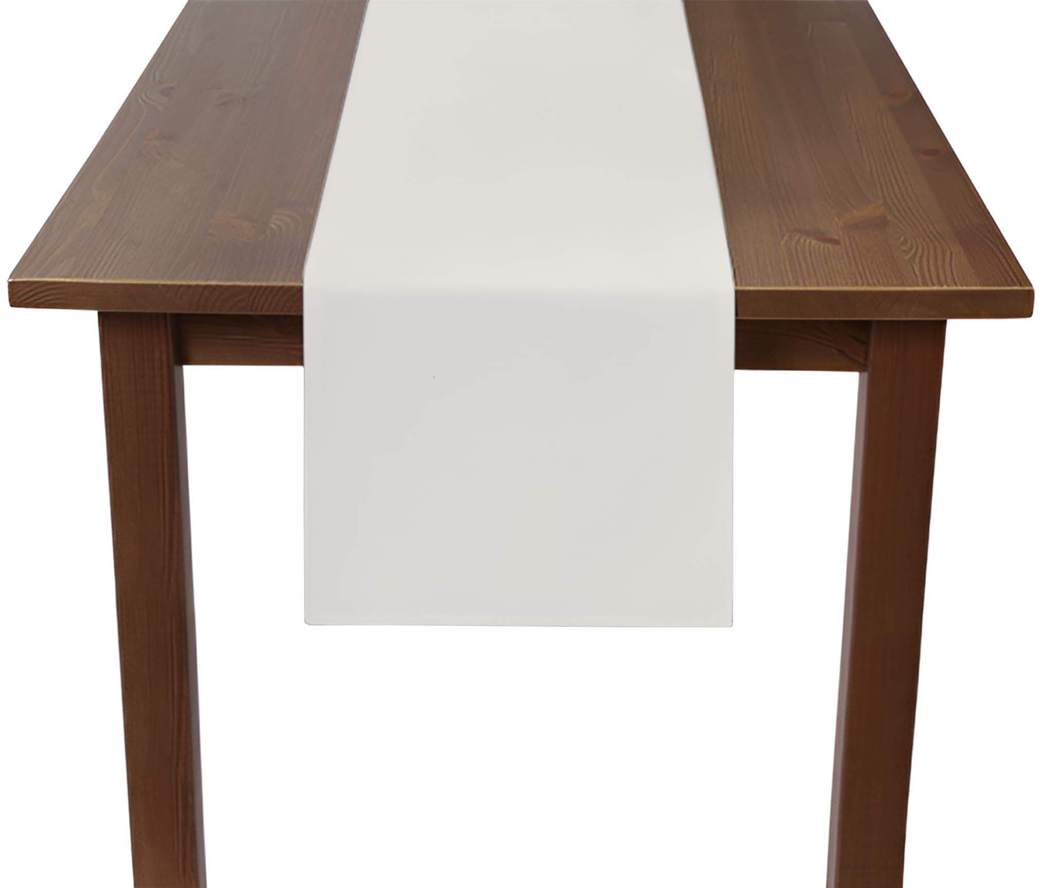 Magna Collection Table Runner, White Table Runners for Dining Table 33cm x 183cm, 100% Cotton, Durable - Image 3