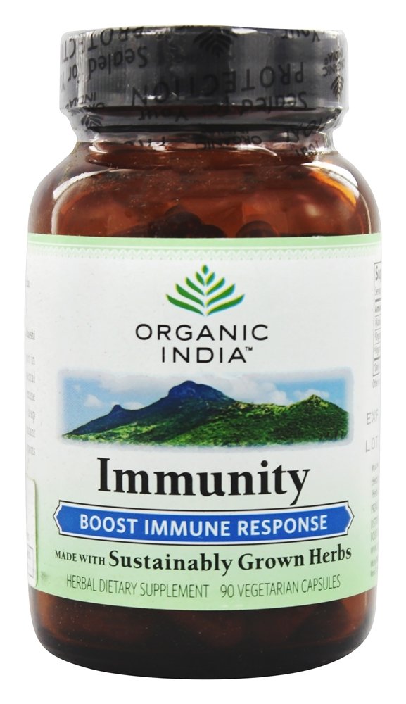 Organic India Boost Immunity Response Supplement - 90 Capsules