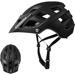 Casco De Ciclismo Mujer Exclusky Casco MTB Hombre Casco Bicicleta Mujer Cascos Bicicleta Montaña Casco Ciclismo Hombre Casco Bicicleta Adulto MTB Enduro Casco de Bicicleta con Visera para Casco Ciclismo Carretera (56-61cm)