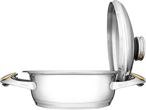 Miniatura 3 de Zepter URA Masterpiece utensilios de cocina de acero inoxidable. Sartén antiadherente segura de 2 cuartos de galón, horno holandés y cazuela con