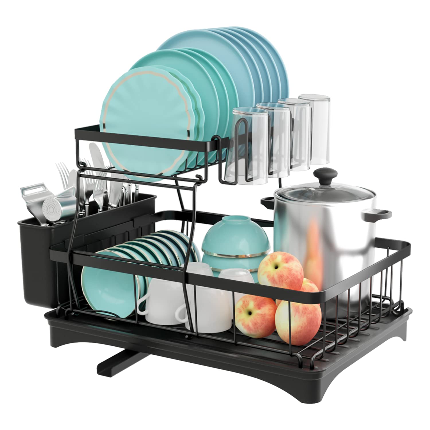 Buy Dish Drying Rack, Dish Rack for Kitchen Counter, 2Tier Dish