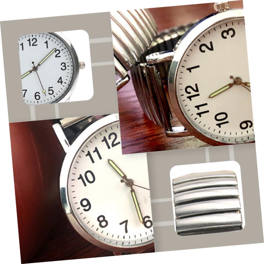 Hemobllo 2pezzi Orologio Da Polso Al Quarzo Classico Orologio Alla Moda Regalo Per Familiari e Amici