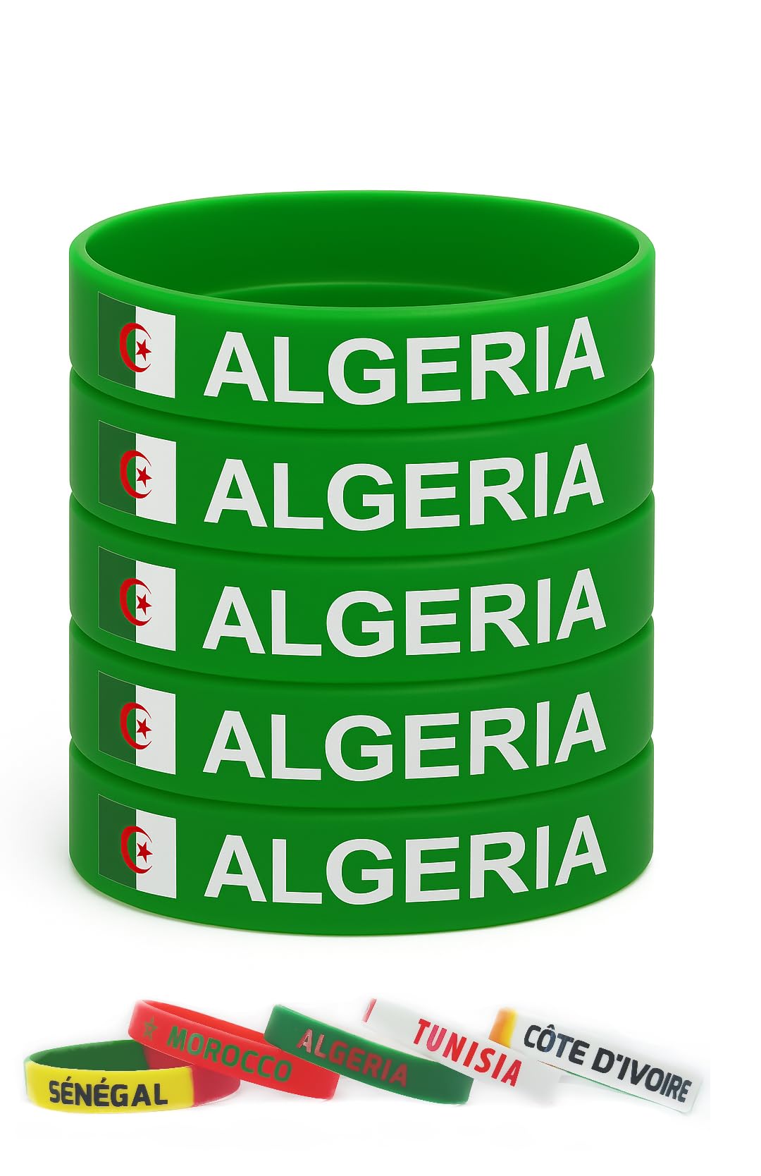 Bracelets Silicone Drapeau France – Lot De 6 – Supporters De Foot – Coupe Du Monde – Taille Unique