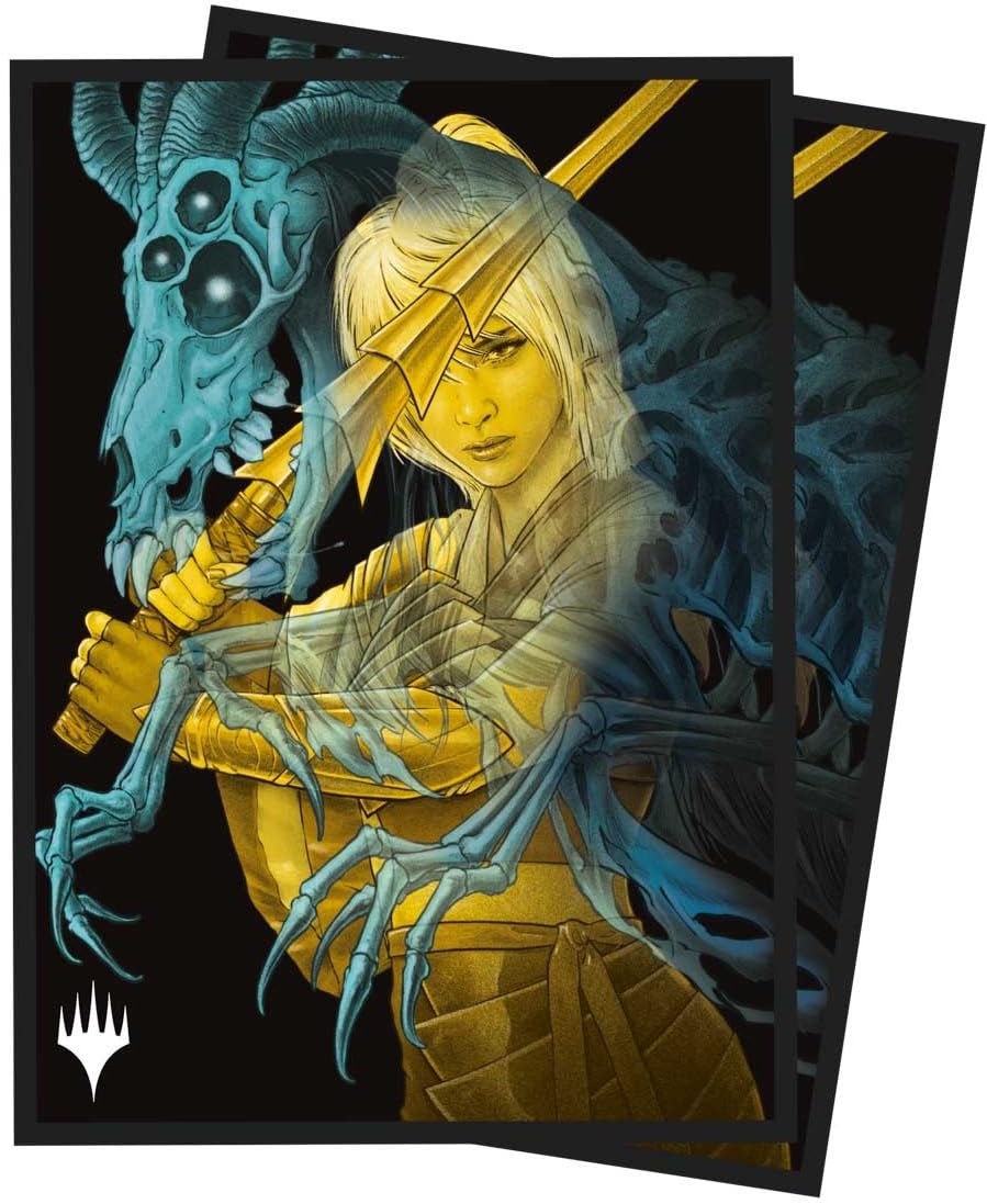 Ultra Pro - Magic: The Gathering - 100ct Sleeves - Alt Art Key Character Mythic 1 - Duskmourn, red