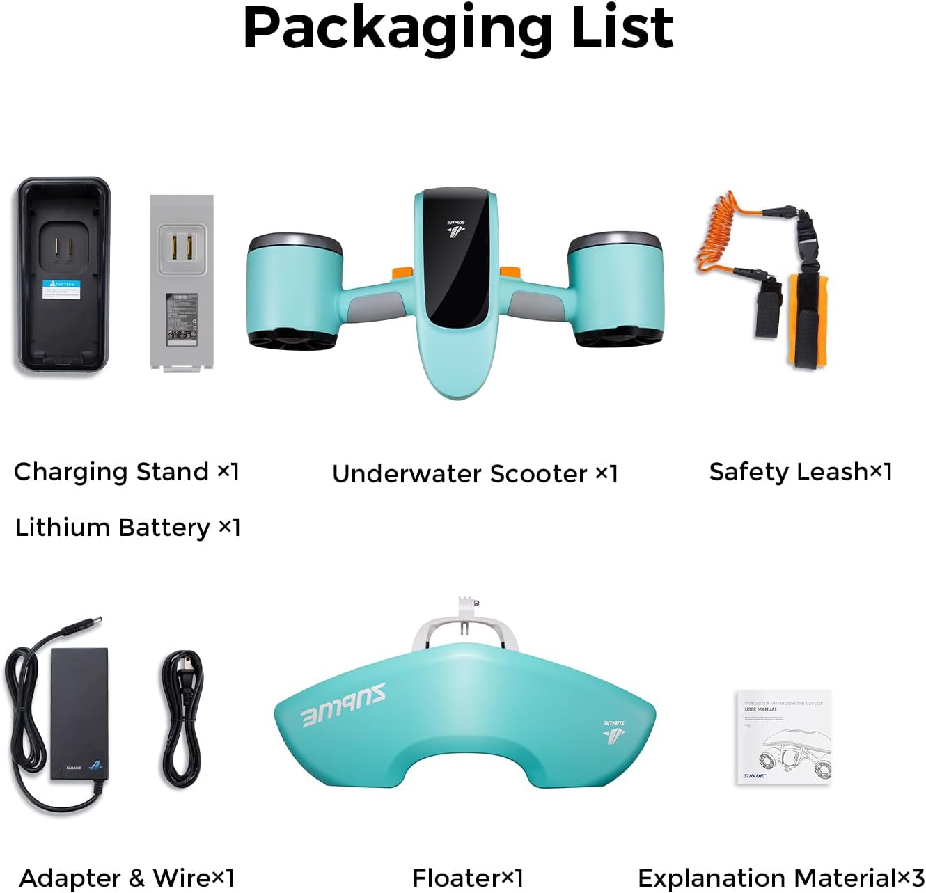 Mix the underwater scooter with a support for action camera 30 minutes 22lbf 131 feet dual motors water motors sports pool snorkeling water scooter for children gray battery version 9 61EgJcW9I7L. AC SL1500