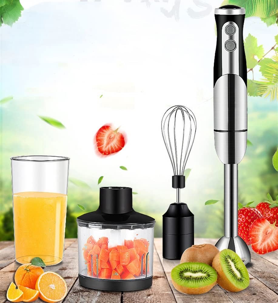 Blender ręczny zanurzeniowy, wielofunkcyjny blender ręczny 3 w 1, blender ręczny ze stali nierdzewnej, bez BPA, narzędzie kuchenne, idealny do zup, koktajli, przecierów, jedzenia dla niemowląt