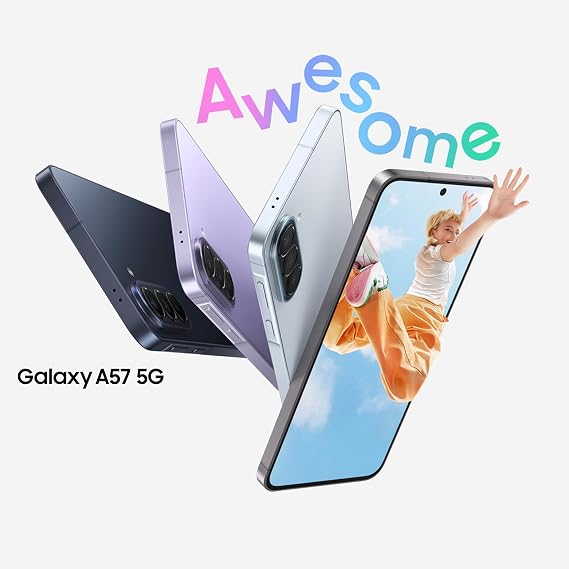 Samsung Galaxy A57 5G Slim AI Smartphone Awesome Intelligence 128GB Storage 50MP Wide Angle Camera Up to