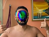 Vista 2 de FEISEDY Gafas protectoras para visera facial de cobertura completa, gafas de sol con protección de espejo, antivaho B2781