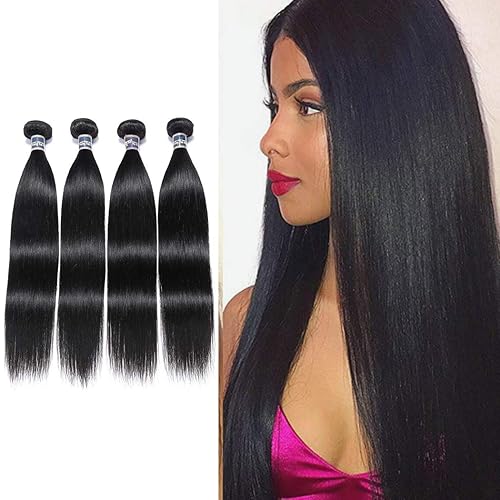 Miniatura 21 de Cabello malayo liso 12 12 12 pulgadas 3 paquetes de cabello 100% sin procesar virgen malayo paquetes de cabello humano 1B color tejido de cabello
