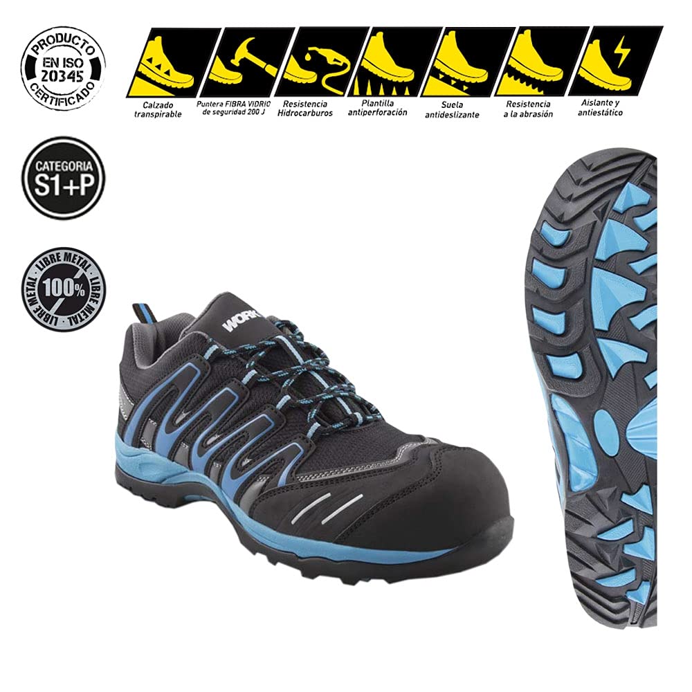 ZAPATO SEG. WORKFIT TRAIL AZUL N.41
