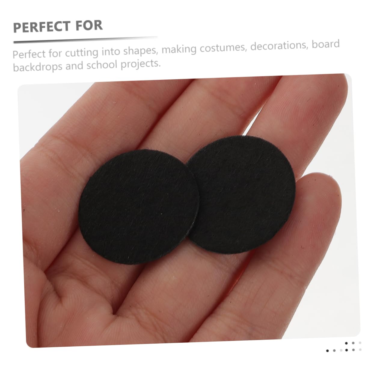 NAMOARLY 60pcs Ornament Felt Patch Hair Barrettes Soft Felt Fabric Felt Pad Material Kindergarten DIY Felt Pads Felt Circles Hair Pin Felt Ornament Patchwork Crafts Embossed Wool Felt Child