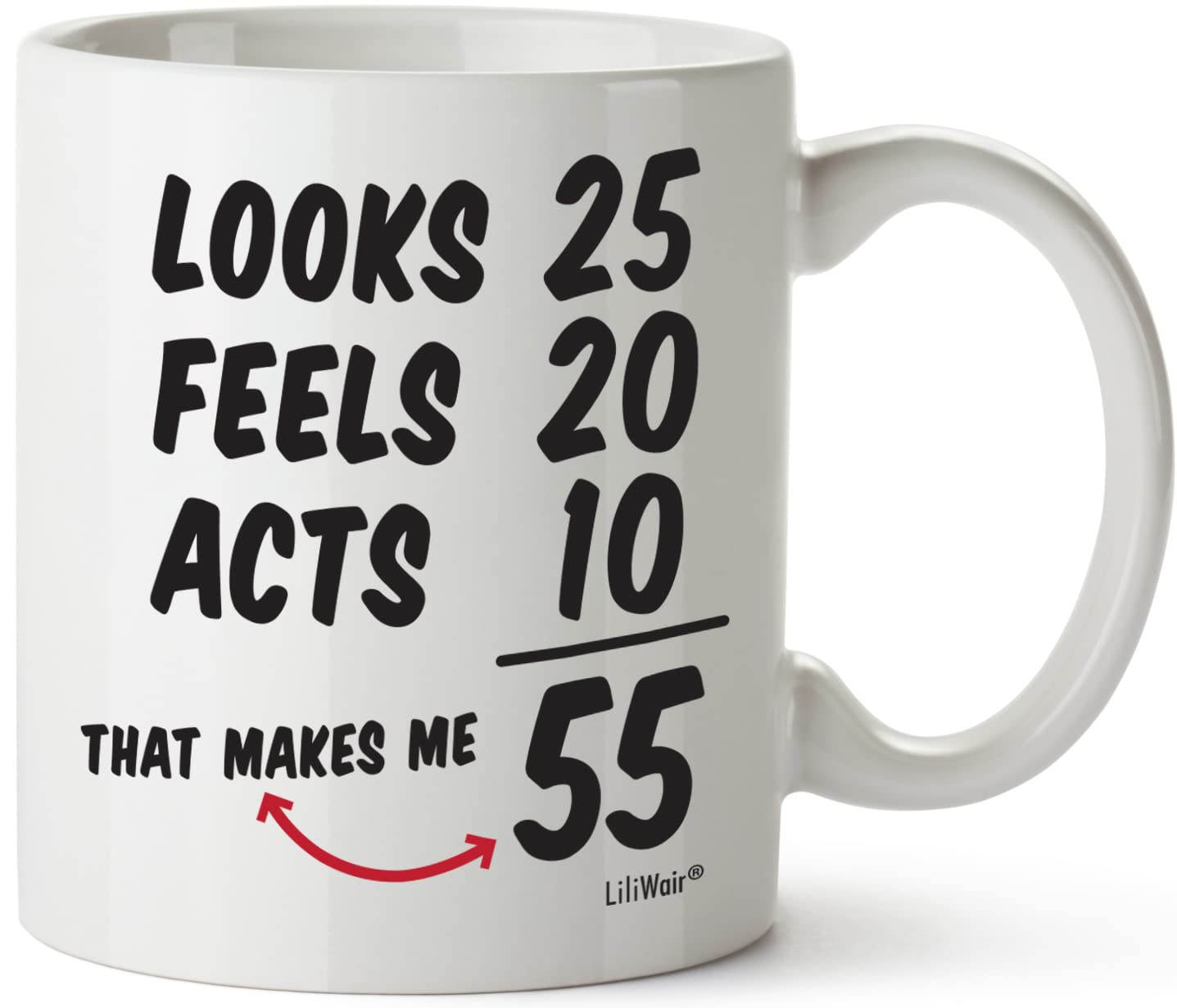 55th Birthday Gifts for Men & Women. Perfect 55 Years Old Birthday Party Supply Decorations 1970 Coffee Mug. Celebrate Your 55 Years of Awesomeness in Style with This Unique and Fun LiliWair Glassware
