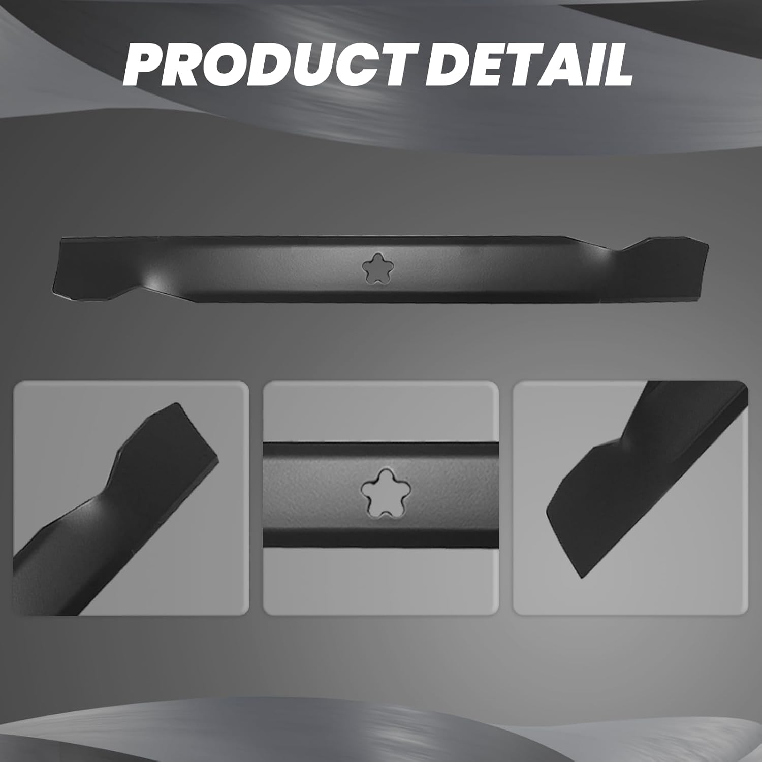 532138971 High Lift 42 Inch Mower Blades, Compatible with Husqvarna Poulan Lawn Tractor, Replaces 127843 531307224, 2 Pack
