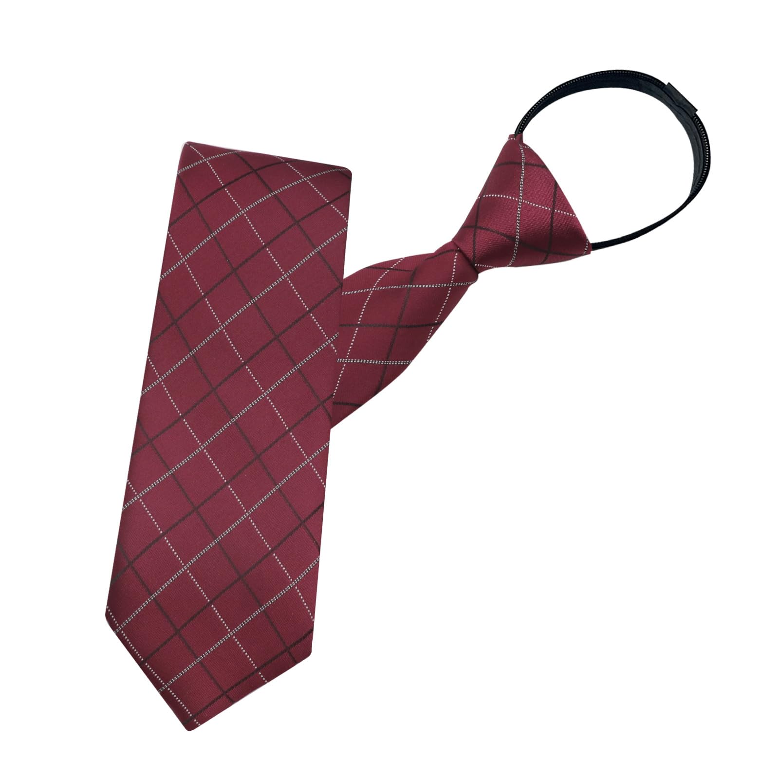 Mantieqingway Pre-tied Adjustable Zipper Neck Ties for Men 3.15' 'Mens Necktie for Office Graduation School Uniforms