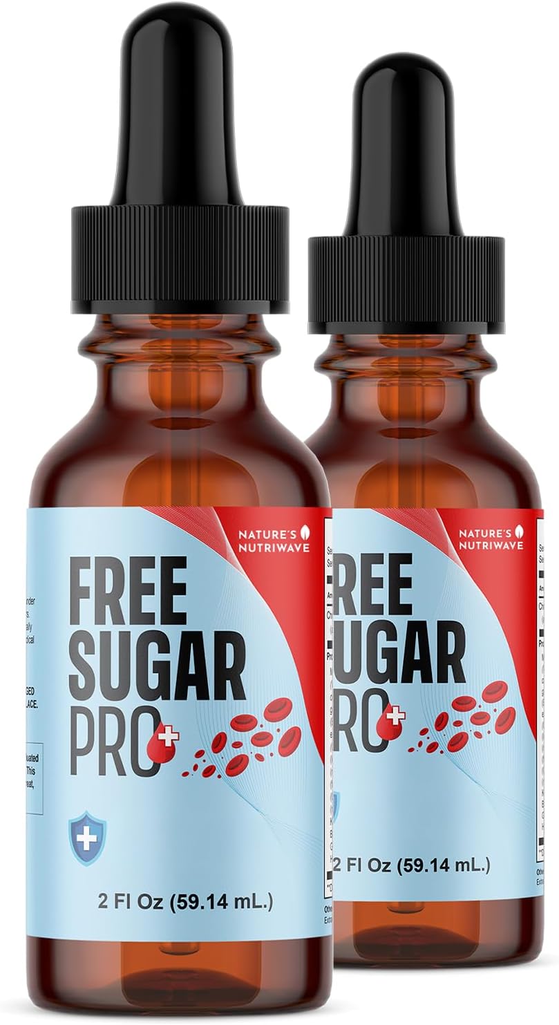 Free Sugar Pro – Natural Daily Wellness Drops with Chromium & Herbal Blend | Non-GMO | Easy to Use | Made in USA | 30 mL Liquid Supplement, 2 Month Supply