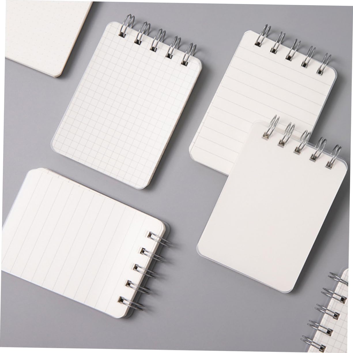 Operitacx 5 Ensembles Mini Cahier Carnet De Poche Ventilateurs Portables Cahier Spirale Cahiers En Vrac Cahiers Et Journaux Cahier À Spirale Mini-bloc-notes Blanche Le Fer 4 Pièces * 5