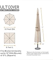Vista 2 de ULTCOVER - Funda para sombrilla de patio