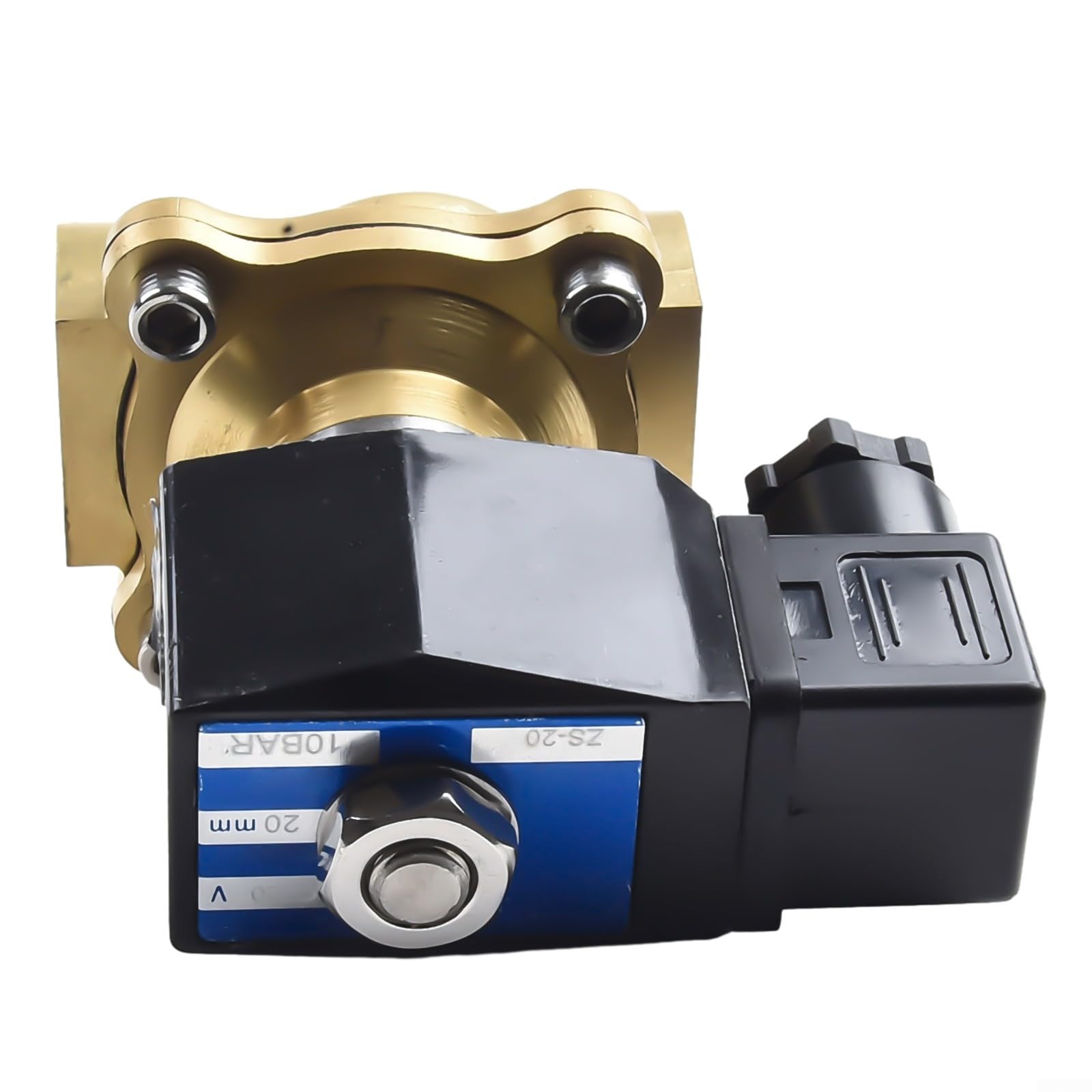 Électrovanne en laiton AC 220 V 3/4 normalement fermée 10 bars à action directe avec une durée de vie améliorée pour divers liquides