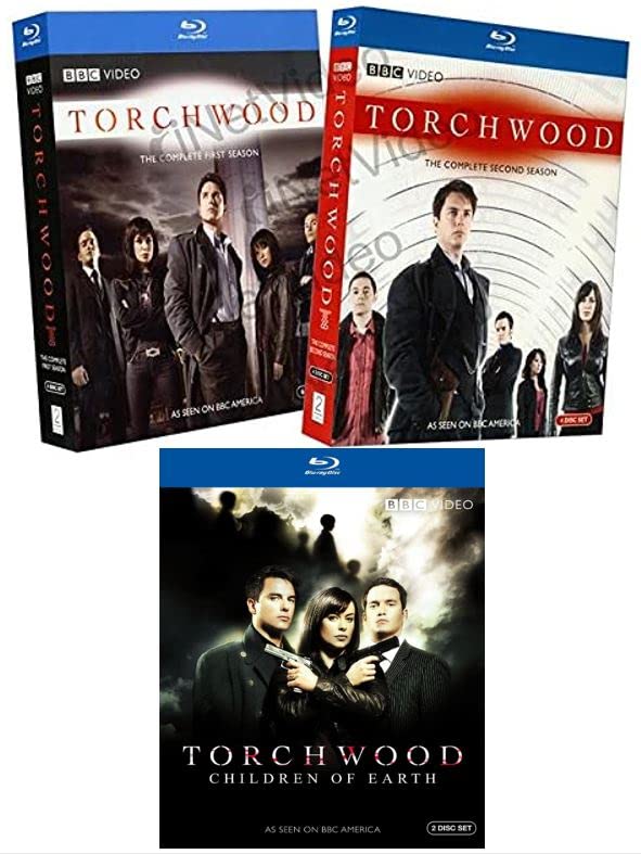 Torchwood: The Complete Season 1 & 2 Series + Torchwood Children of Earth [Blu-ray, 12-Disc Set Collection] Region 1/A [First, Second & Children of Earth Series]