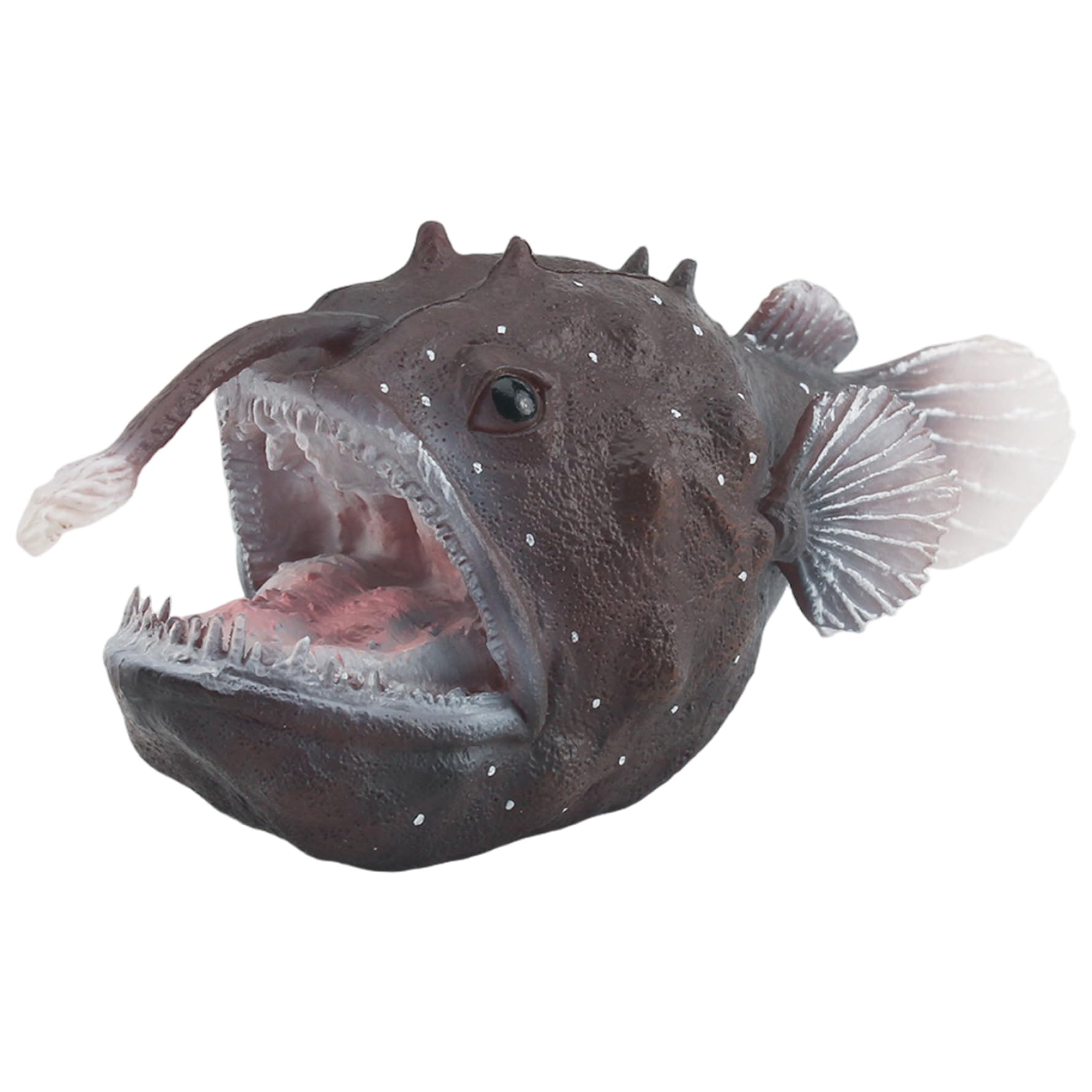 Temeemeg Ocean Animals Figures Realistic Angler Fish Model Plastic Sea Animals Figures for Display 5.3 Inch Sea Creature Decoration