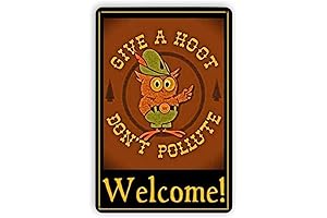 Woodsy The Owl Funny Metal Sign: Keep Our Planet Clean