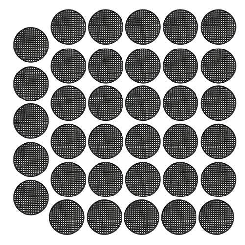 VANKOA Bonsai and Flower Pot Drainage Mesh Screens, Round, 2.5-6.5cm - 6.5cm_35Pcs